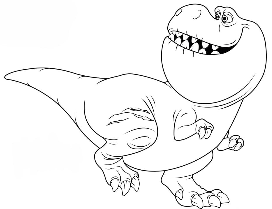 Desenho deNash de O Bom Dinossauro para colorir