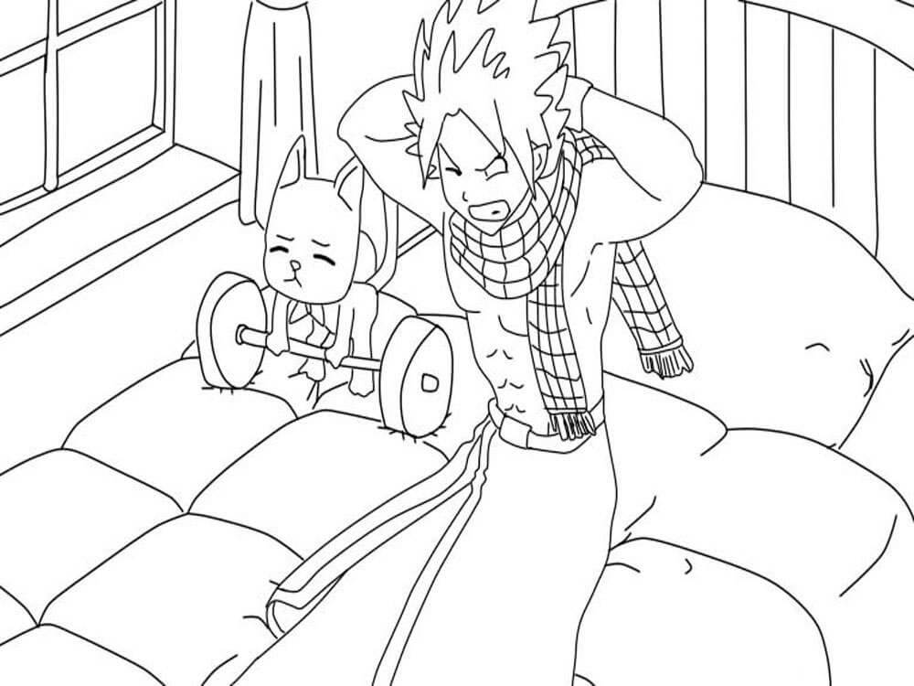 Desenho deNatsu Dragneel 3 para colorir