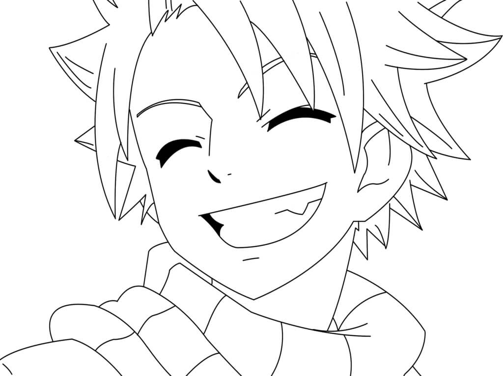 Desenho deNatsu Dragneel 9 para colorir