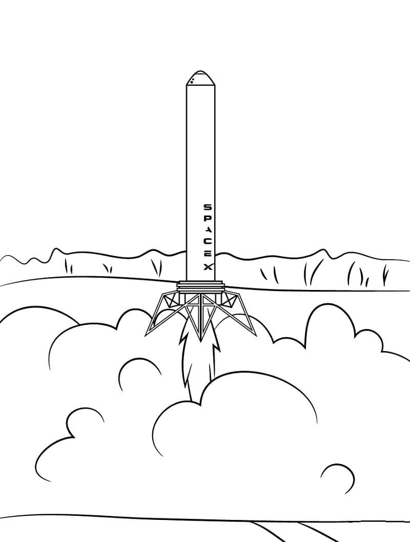 Desenho deNave Espacial 15 para colorir