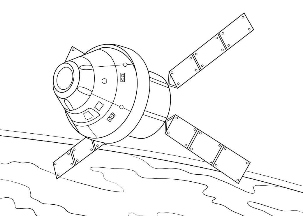 Desenho deNave Espacial 16 para colorir