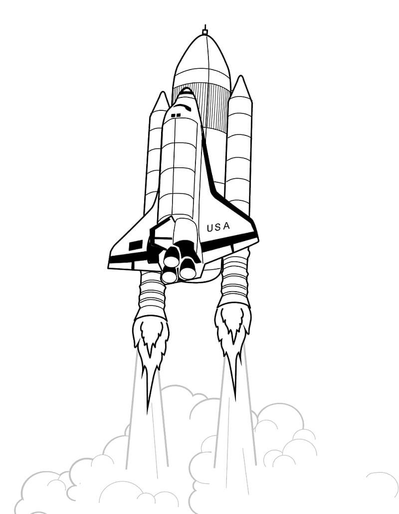 Desenhos de Nave Espacial para colorir