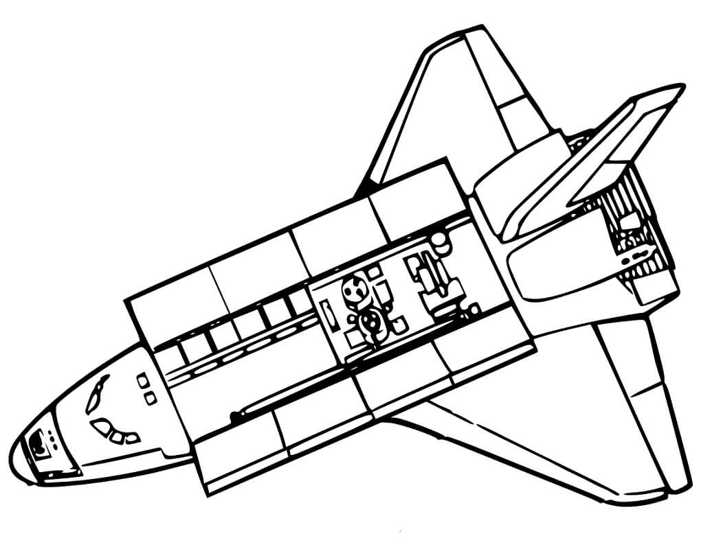 Desenho deNave Espacial 19 para colorir