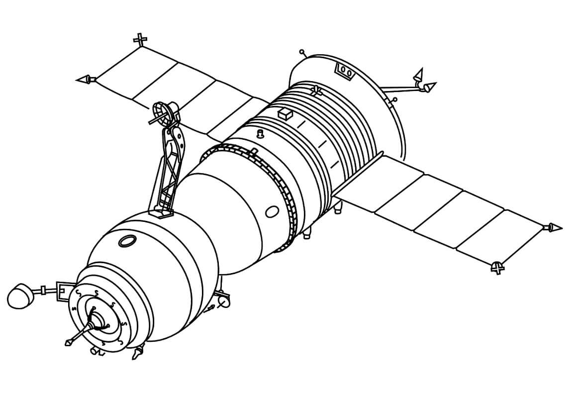 Desenho deNave Espacial 2 para colorir