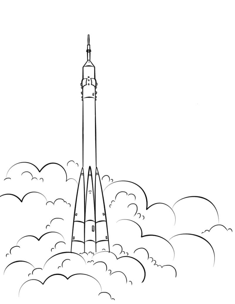 Desenho deNave Espacial 5 para colorir