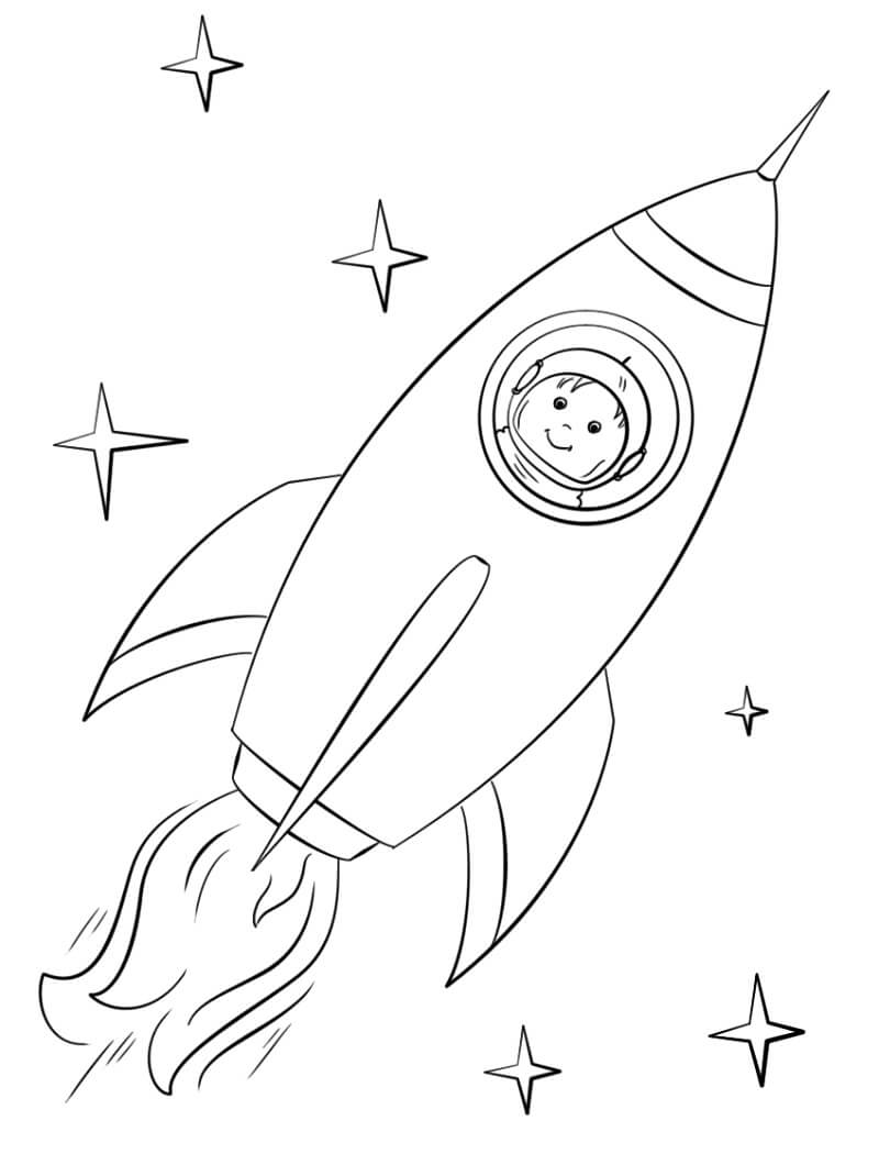 Desenho deNave Espacial 7 para colorir