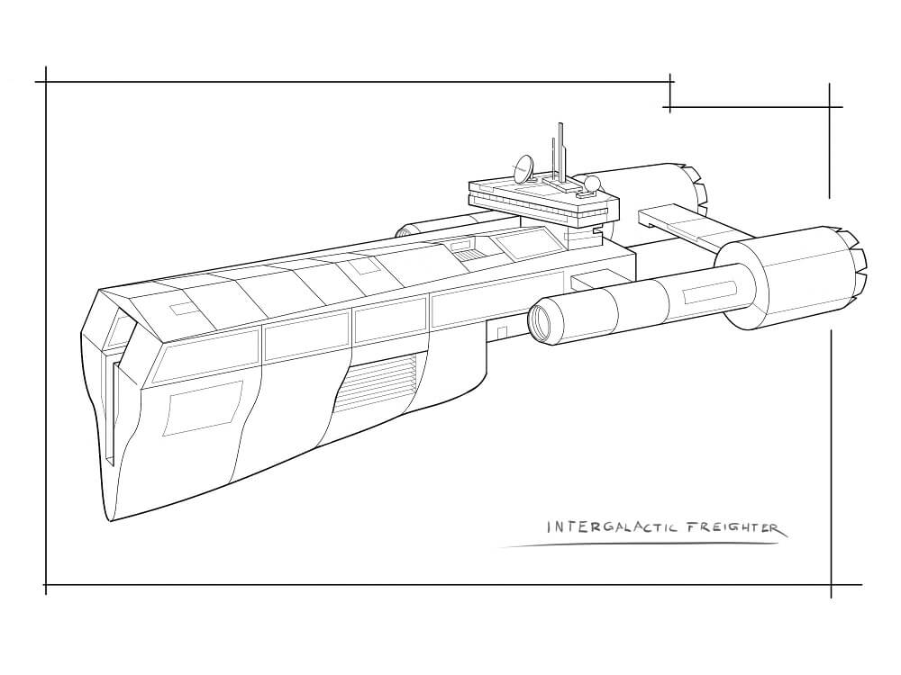 Desenho deNave Espacial 8 para colorir