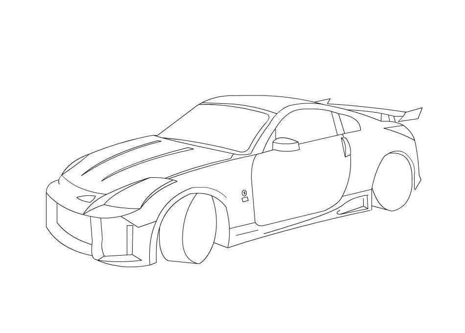 Desenho deNissan 350Z para colorir