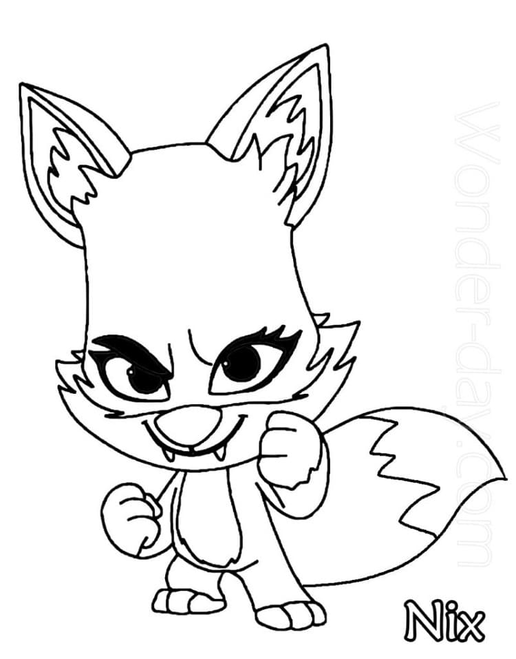 Desenho deNix Zooba para colorir