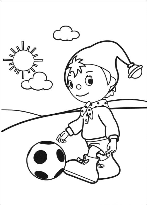 Desenho deNoddy com Bola para colorir