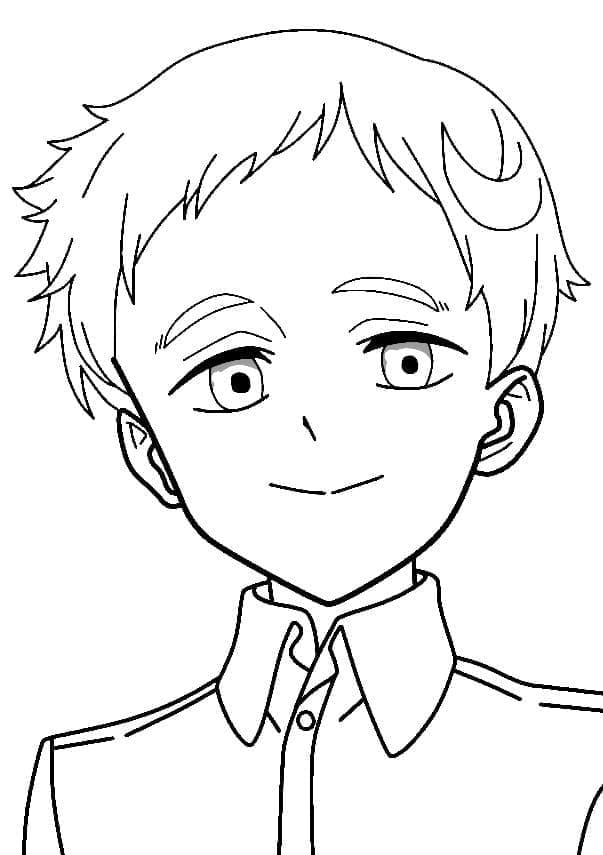 Desenho deNorman de The Promised Neverland para colorir