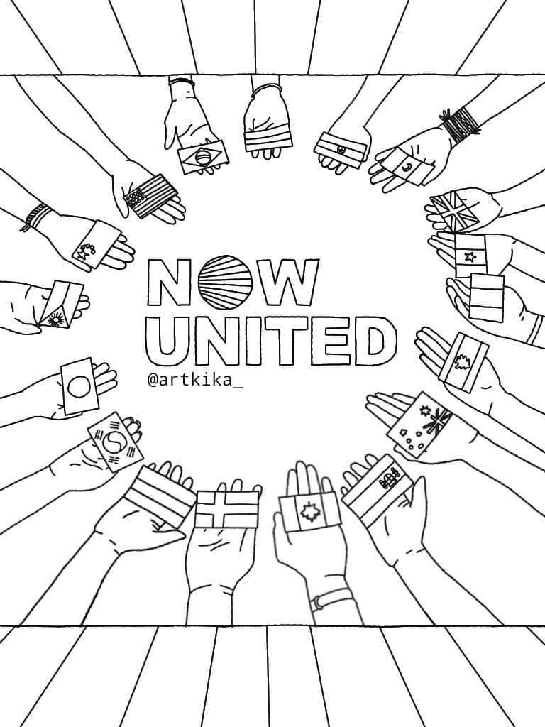 Desenhos de Now United para colorir