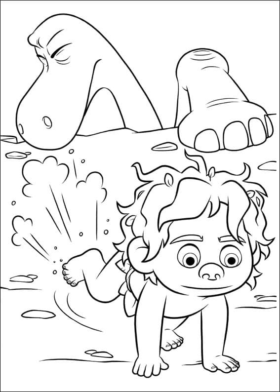 Desenho deO Bom Dinossauro 1 para colorir