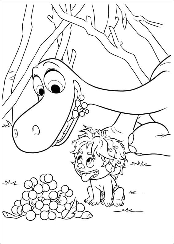 Desenho deO Bom Dinossauro 2 para colorir