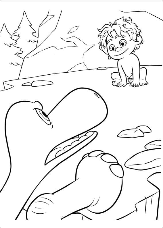 Desenho deO Bom Dinossauro 3 para colorir