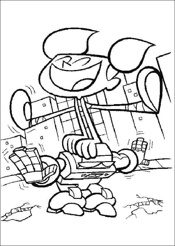 Desenho deO Laboratório de Dexter 2 para colorir