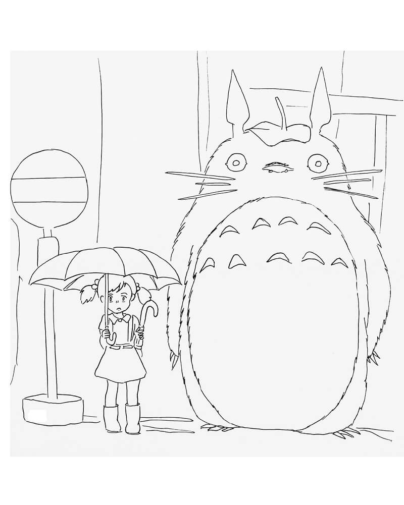 Desenho deO Meu Vizinho Totoro 1 para colorir