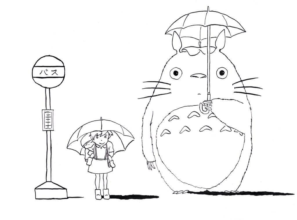 Desenho deO Meu Vizinho Totoro 2 para colorir