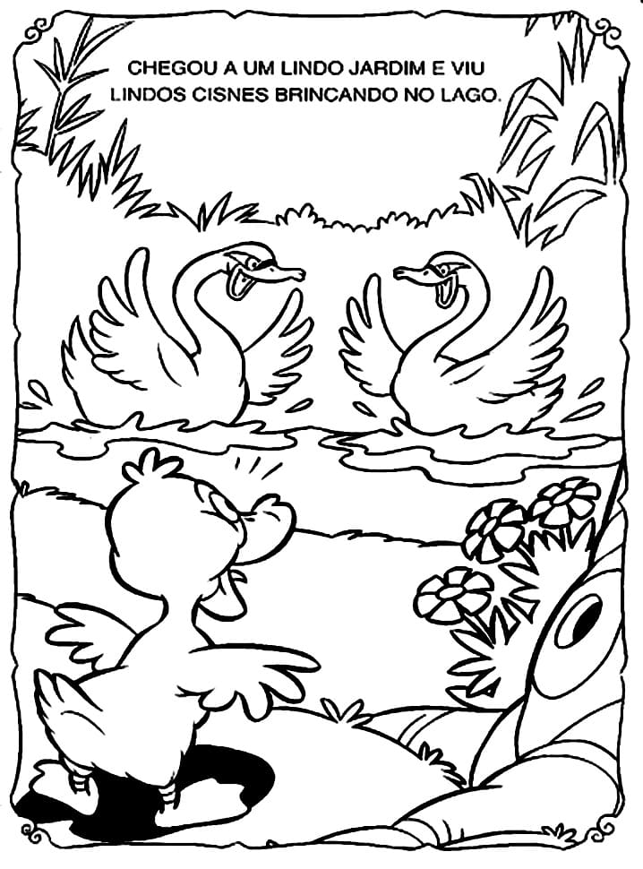 Desenho deO Patinho Feio 13 para colorir