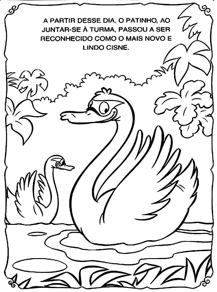 Desenho deO Patinho Feio 16 para colorir