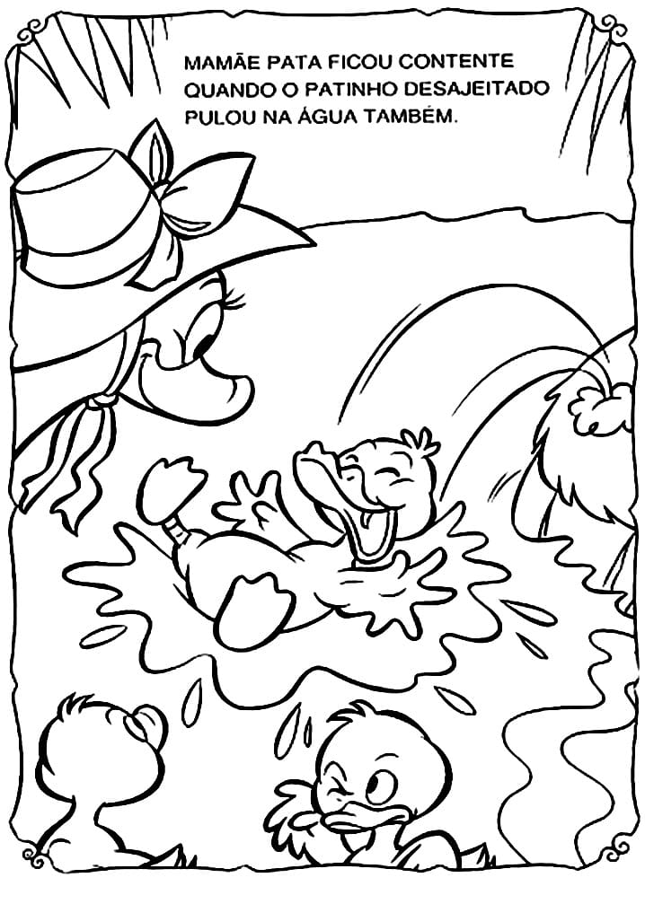 Desenho deO Patinho Feio 6 para colorir