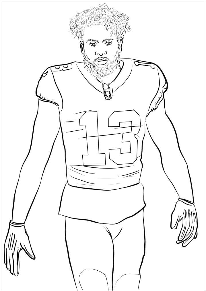 Desenho deOdell Beckham Jr. para colorir