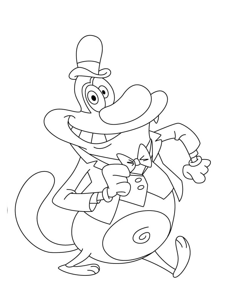 Desenho de Oggy Incrível para colorir