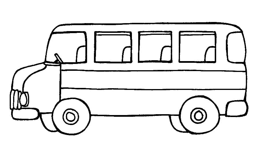 Desenho deÔnibus Escolar 10 para colorir