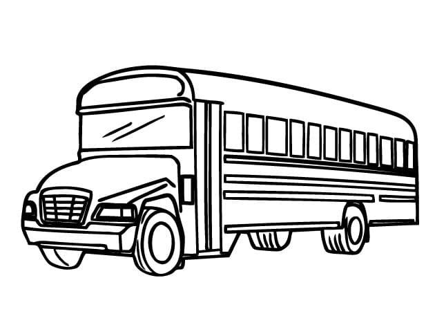 Desenho deÔnibus Escolar 11 para colorir