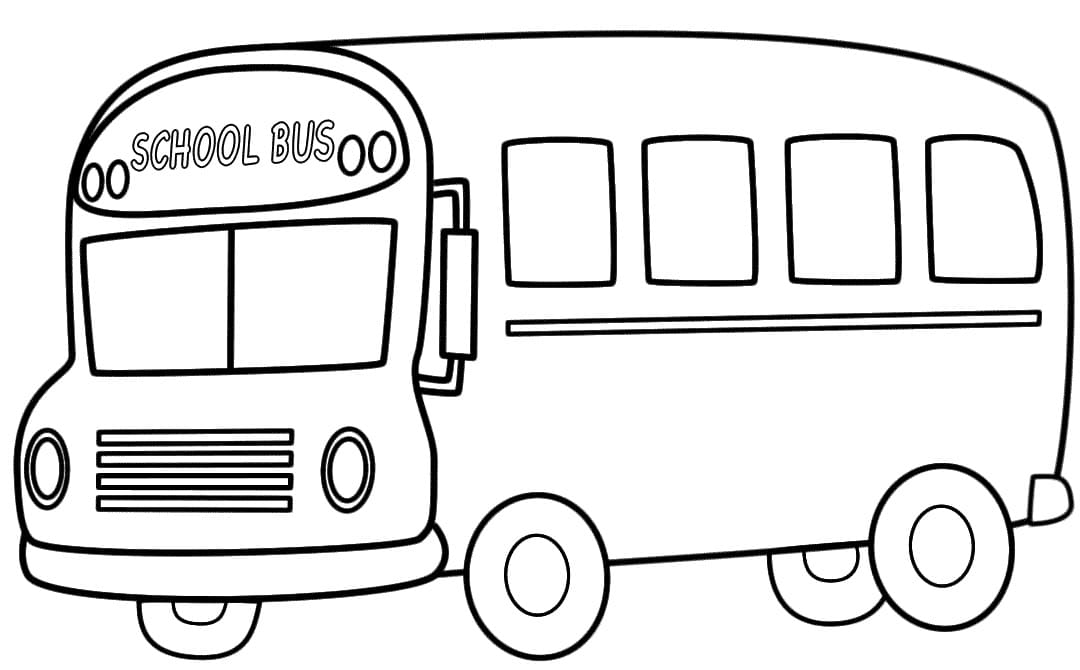 Desenho deÔnibus Escolar 5 para colorir