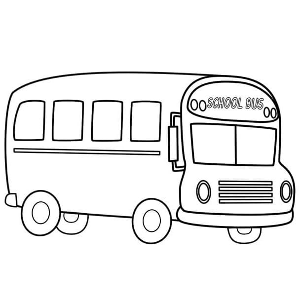 Desenho deÔnibus Escolar 7 para colorir