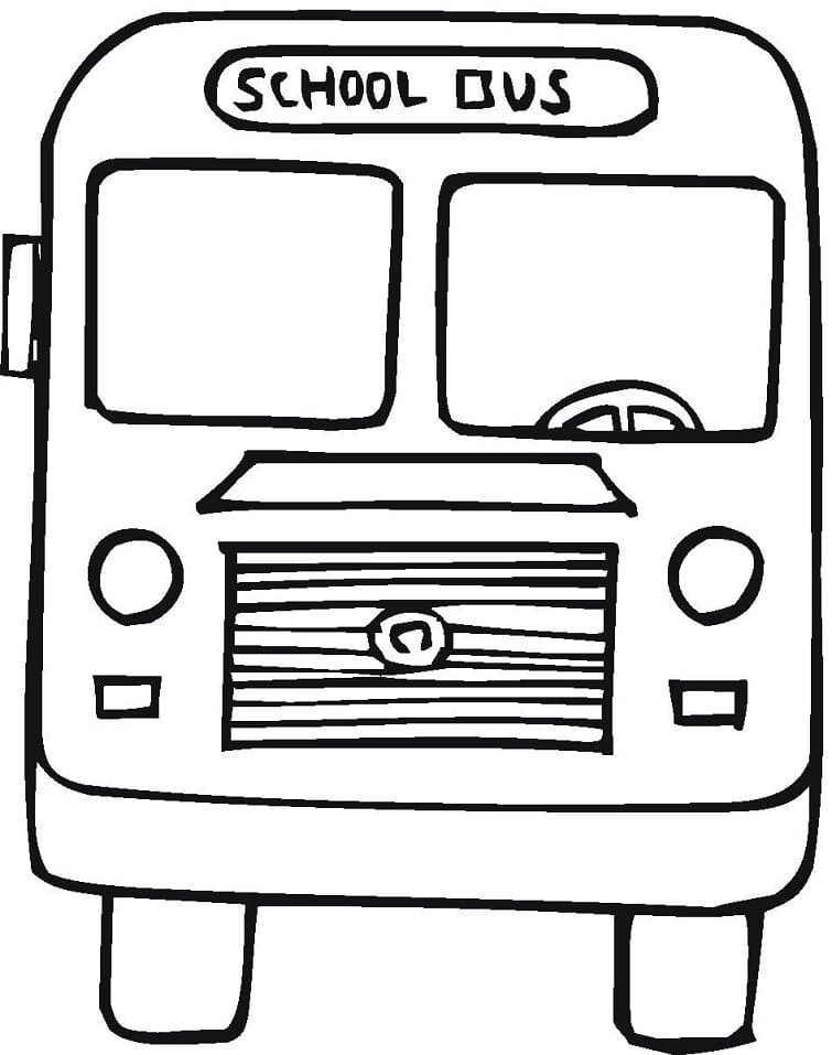 Desenho deÔnibus Escolar 8 para colorir