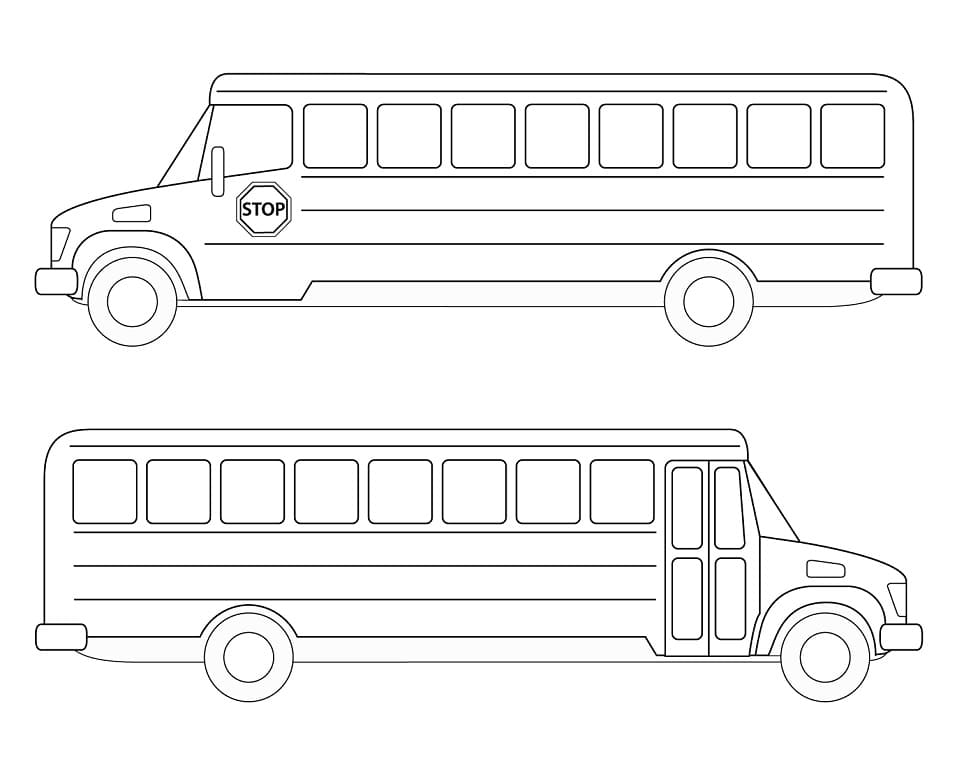 Desenho deÔnibus Escolar para colorir