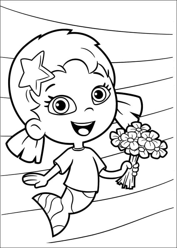 Desenho deOona de Bubble Guppies 2 para colorir