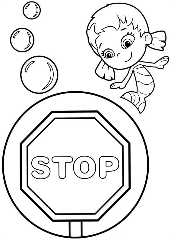 Desenho deOona de Bubble Guppies para colorir