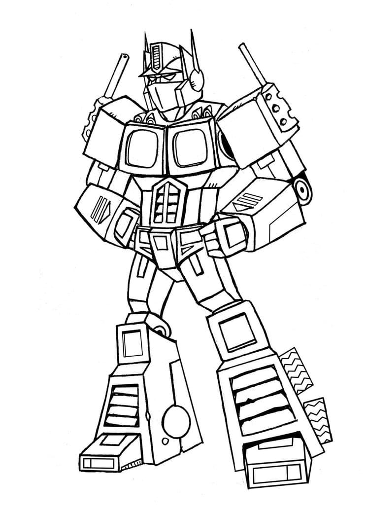 Desenho deOptimus Prime 1 para colorir