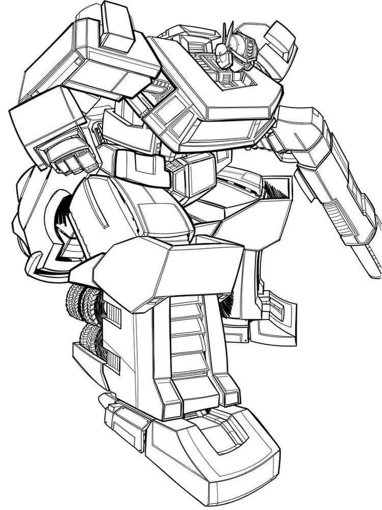 Desenho deOptimus Prime 12 para colorir