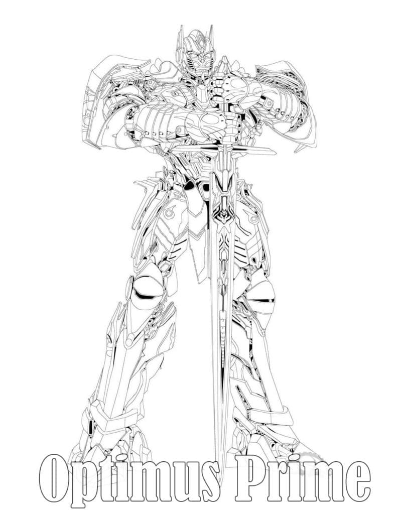 Desenho deOptimus Prime 13 para colorir