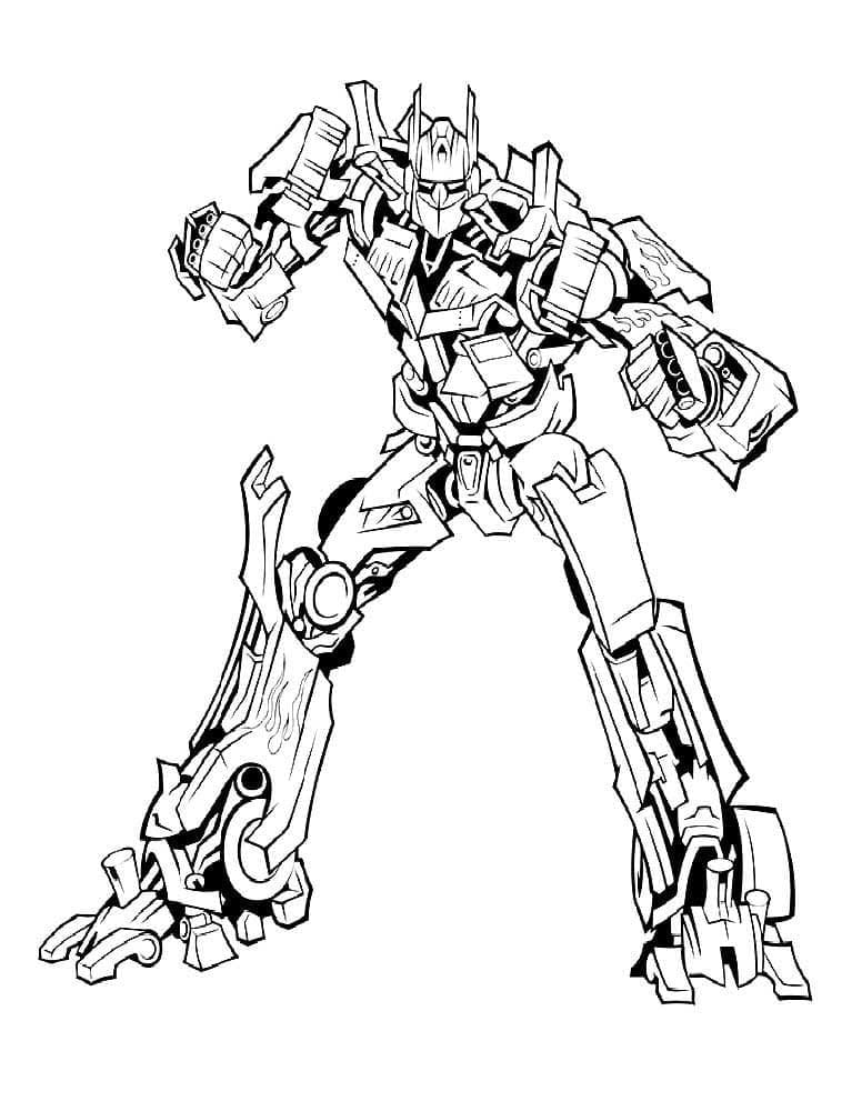 Desenho deOptimus Prime 16 para colorir