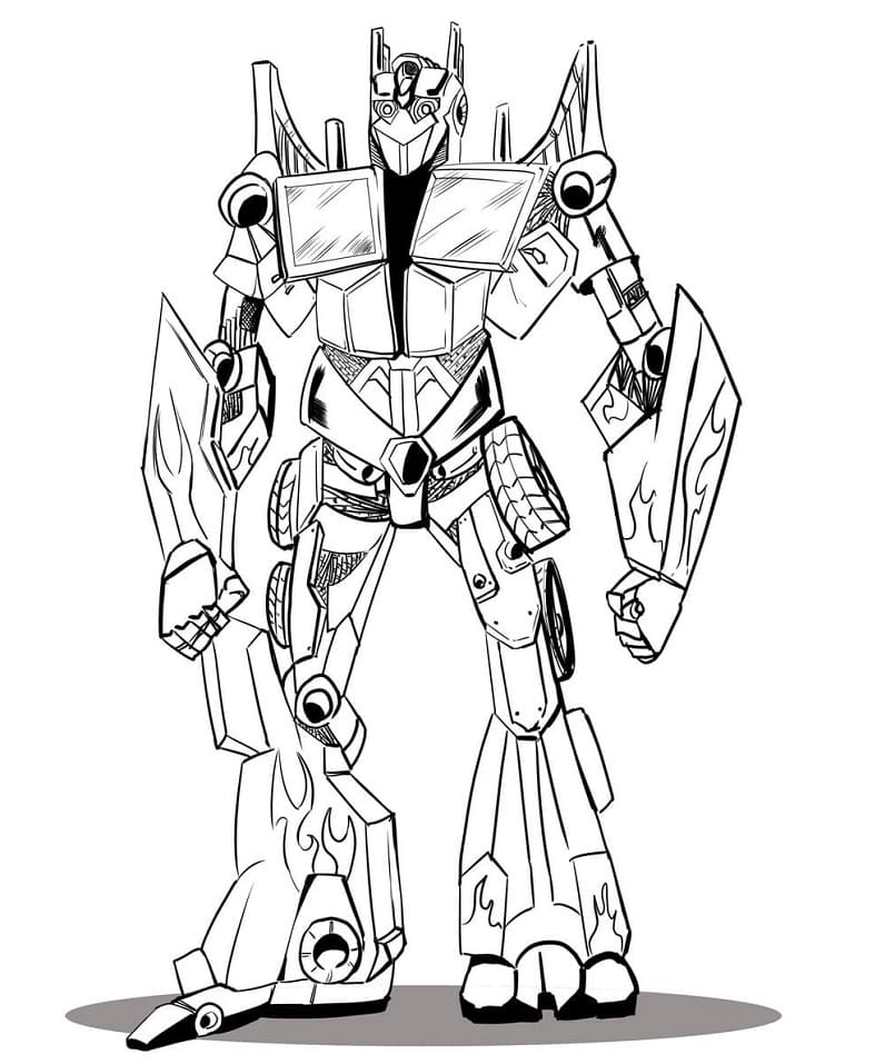 Desenho deOptimus Prime 17 para colorir