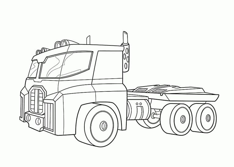 Desenho deOptimus Prime 8 para colorir