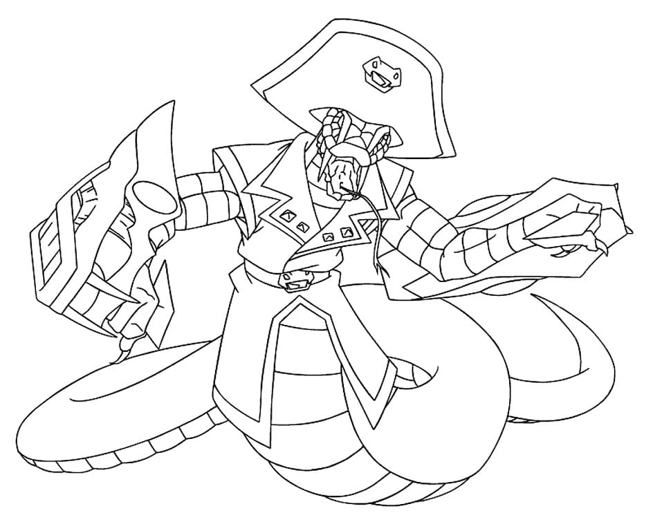 Desenho deOrochi Beyblade para colorir