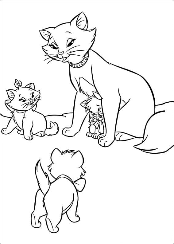 Desenho deOs Aristogatos 13 para colorir