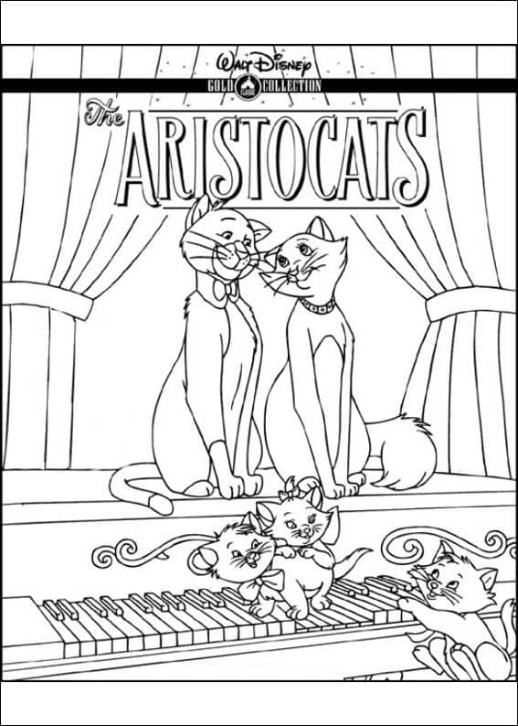 Desenho deOs Aristogatos 6 para colorir