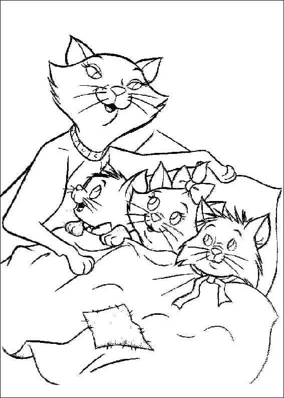 Desenho deOs Aristogatos 7 para colorir