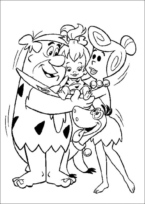 Desenhos de Os Flintstones para colorir