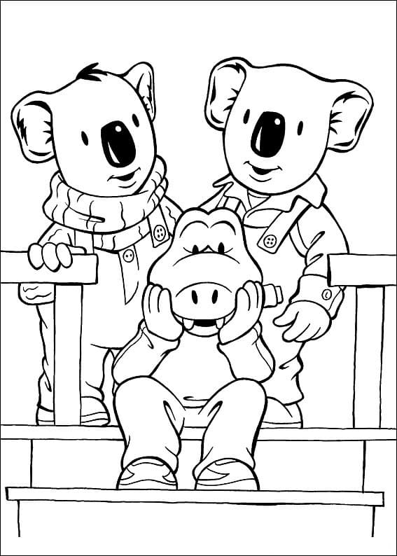 Desenho deOs Irmãos Koala 6 para colorir