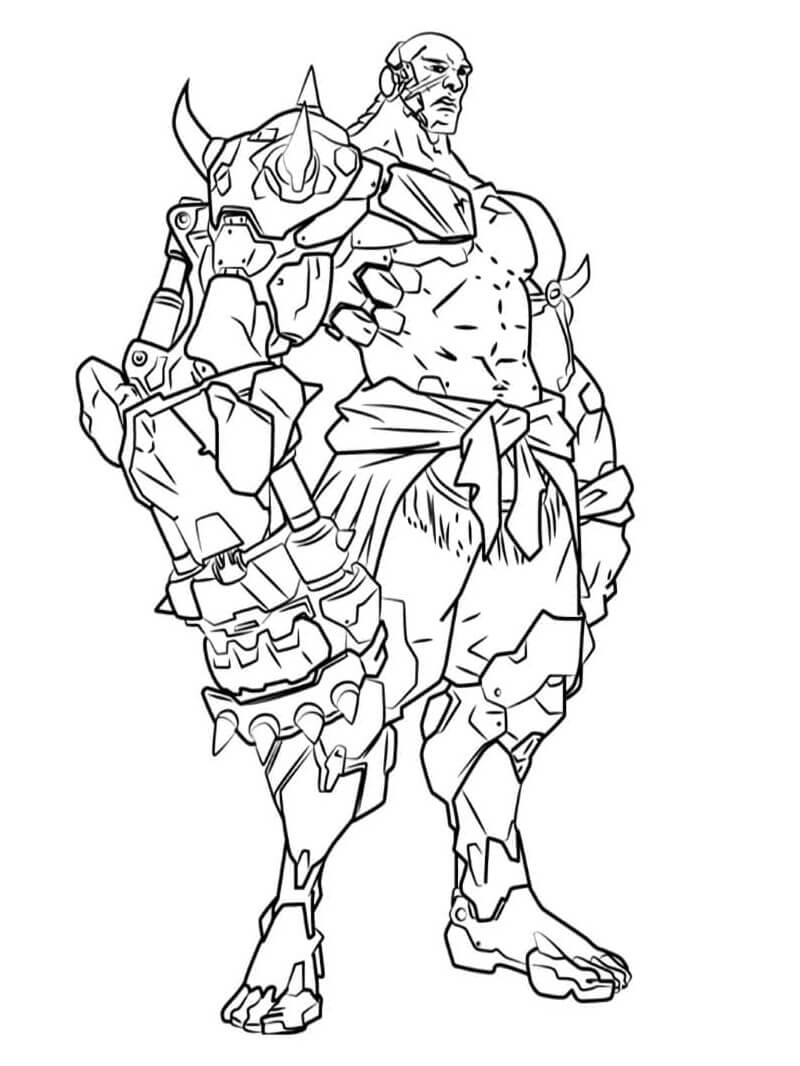 Desenho deOverwatch Doomfist para colorir