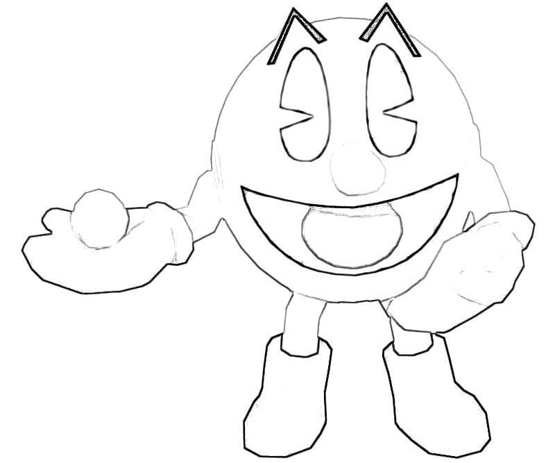 Desenho de Pacman 6 para colorir