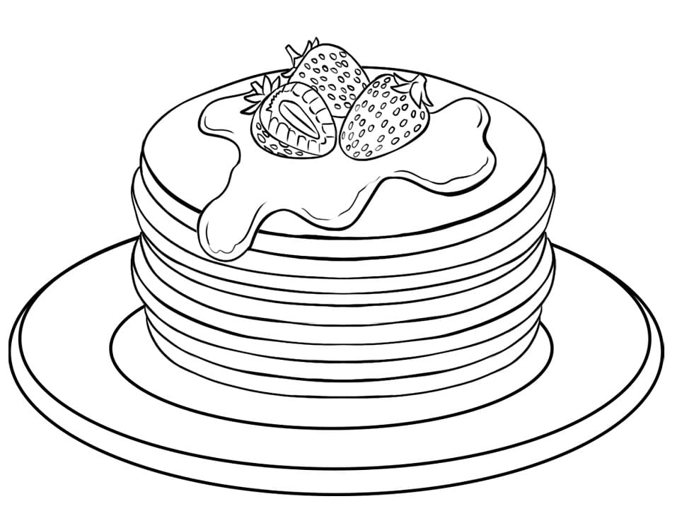 Desenhos de Panqueca para colorir